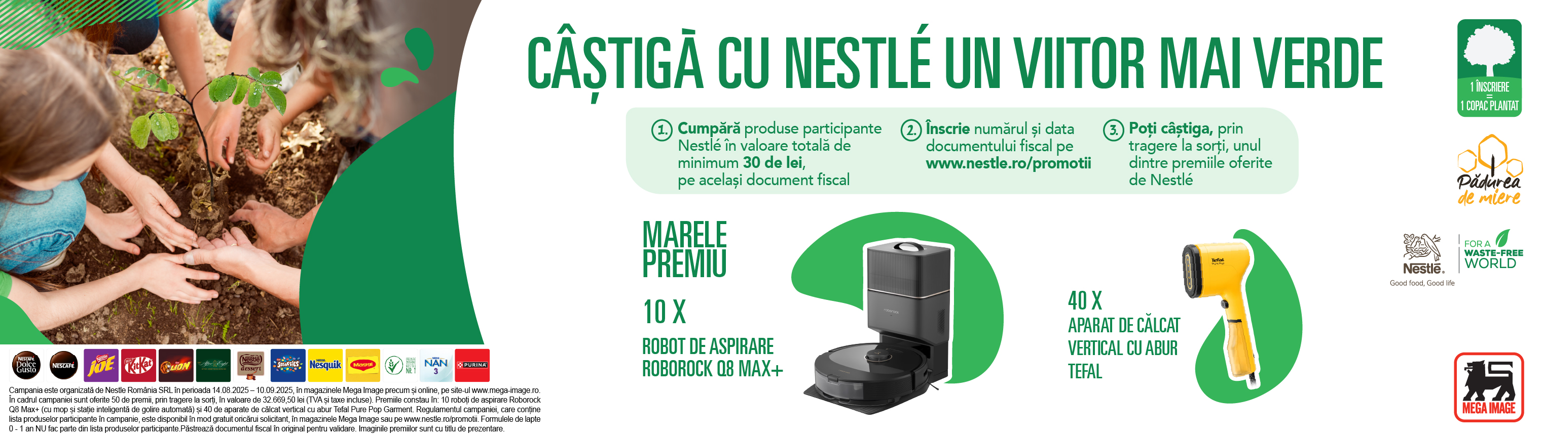 "Castiga cu Nestle un viitor mai verde” in magazinele Mega Image