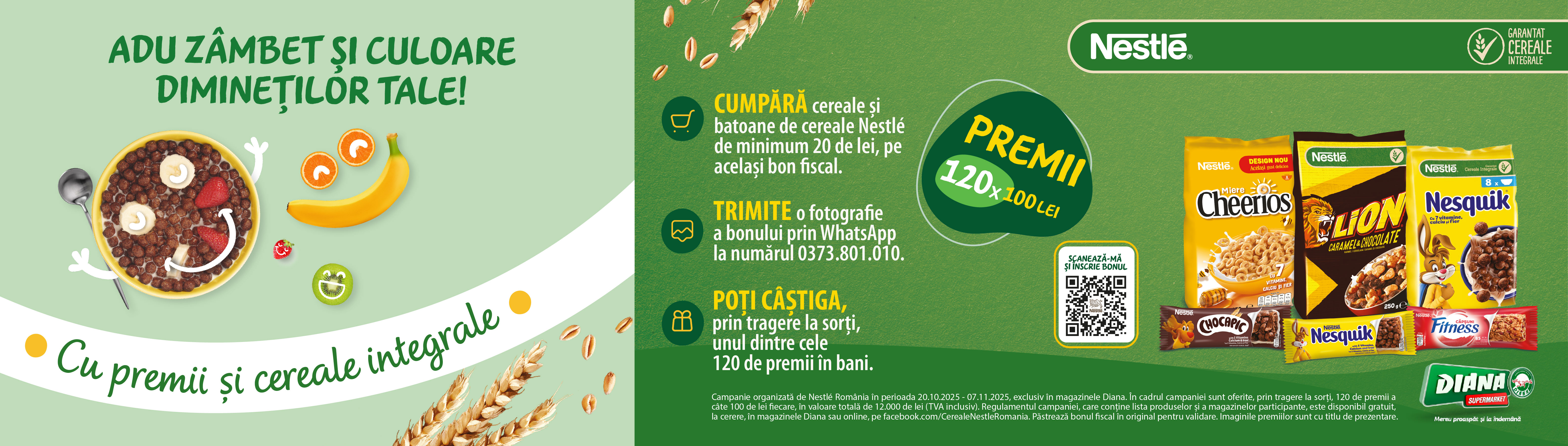 Campanie Nestle Cereale magazinele Diana