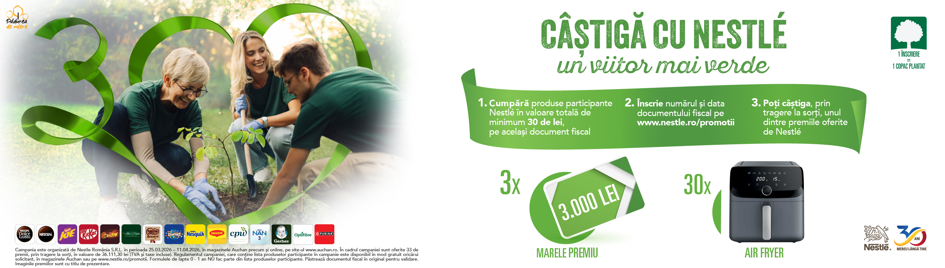 Castiga cu Nestle cu viitor mai verde in magazinele Auchan