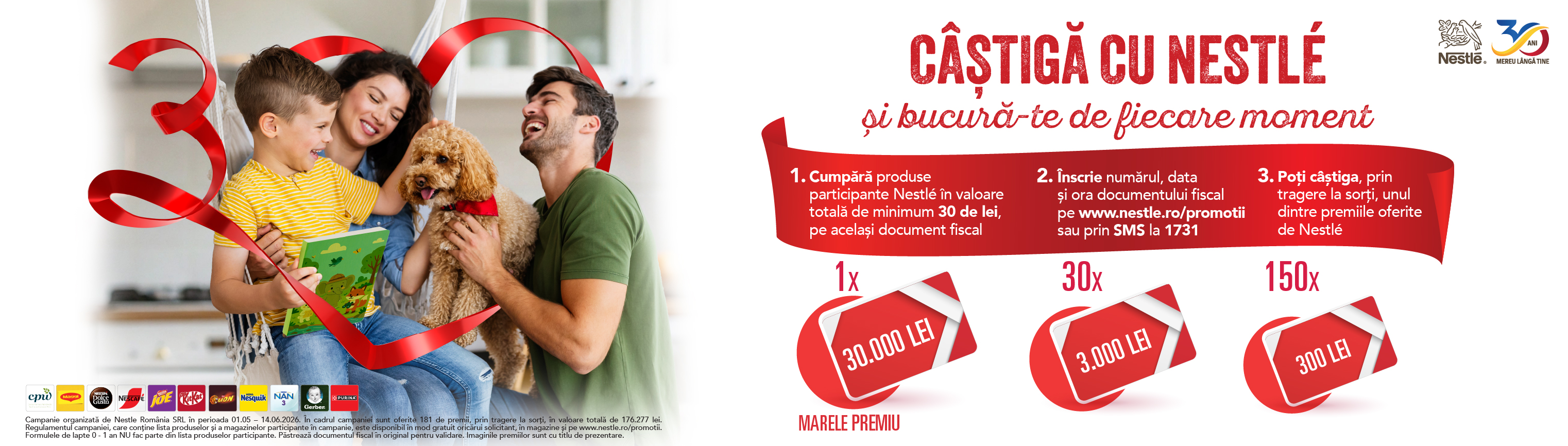 Campania "Câștigă cu Nestle și bucură-te de fiecare moment"