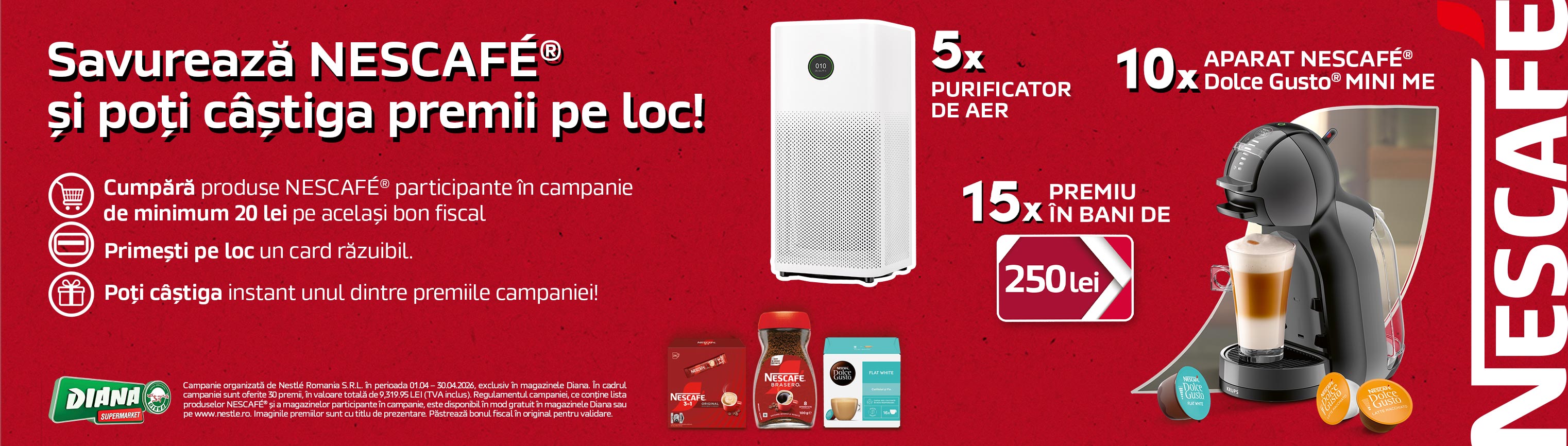 Campanie Nescafe Diana Aprilie 2026