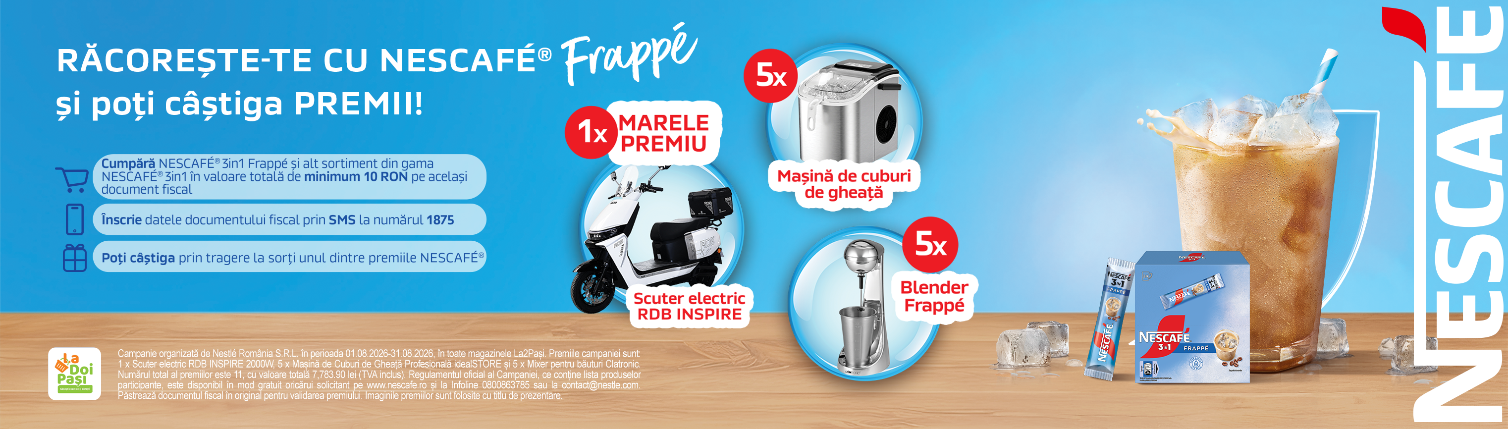 Nescafe Frappe la magazinele LaDoiPasi