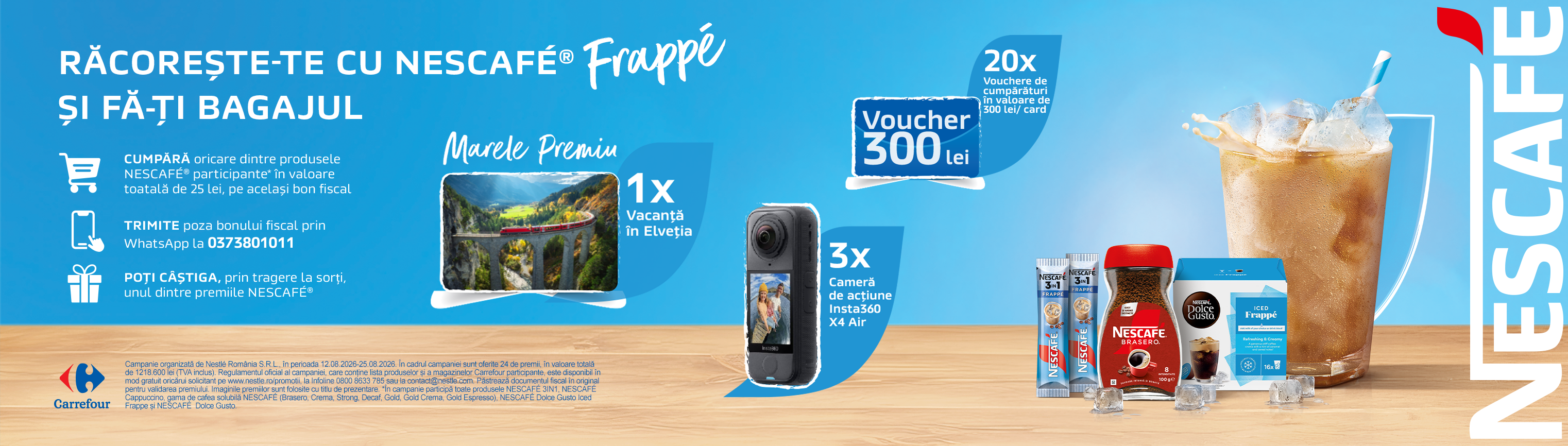 Campania Nestle Nescafe Frappe in magazinele Carrefour