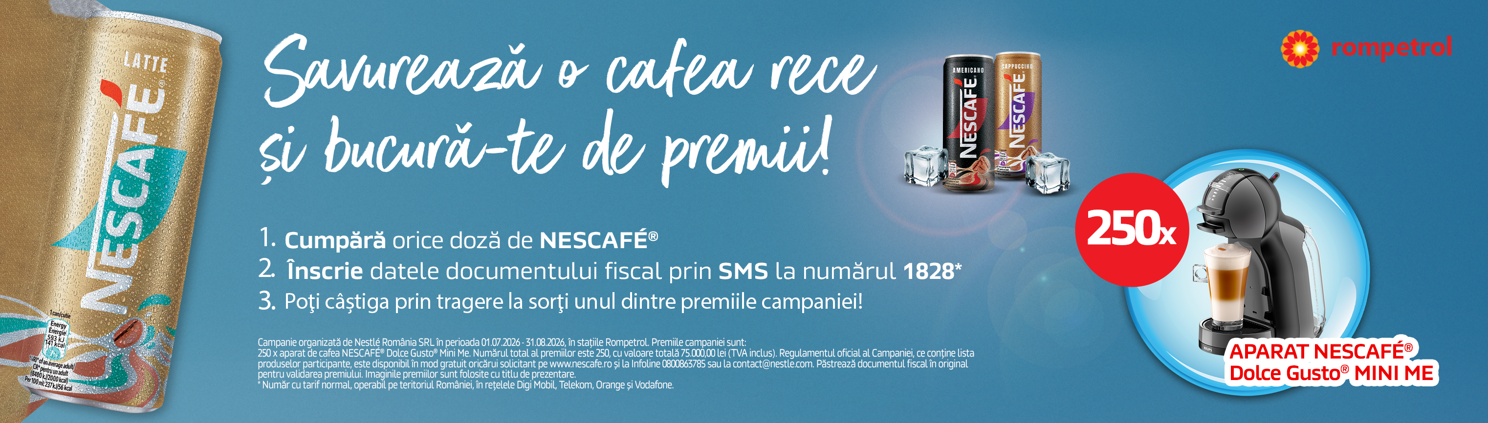 Campania Nescafe in benzinariile Rompetrol