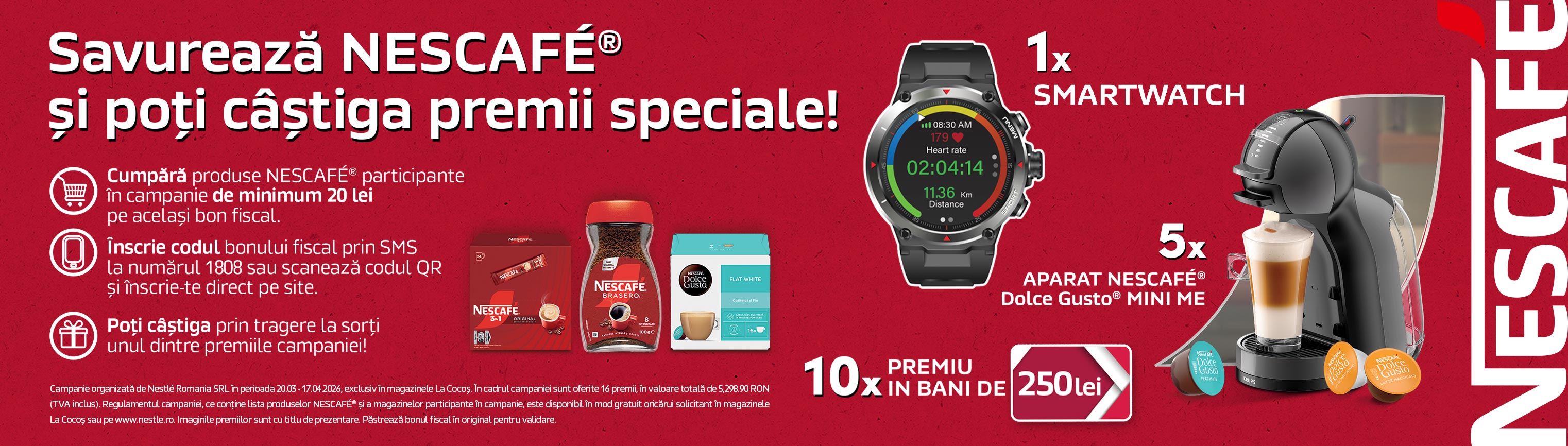 Savureaza NESCAFE si poti castiga premii speciale in magazinele La Cocos