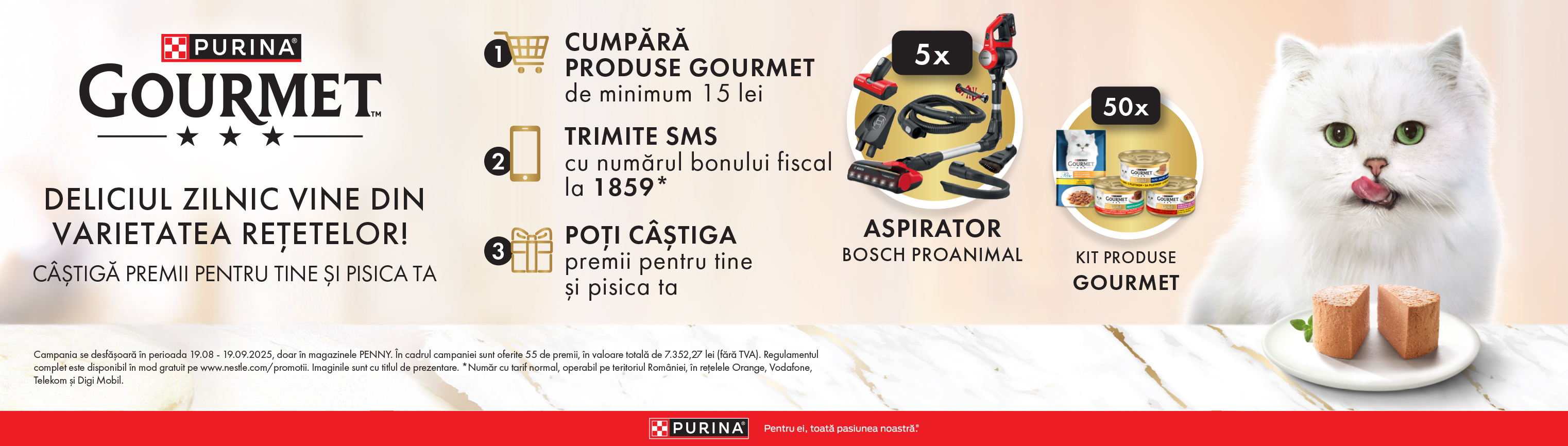 Participă la campania "Delicii pentru pisica ta, premii pentru tine!” în magazinele Penny