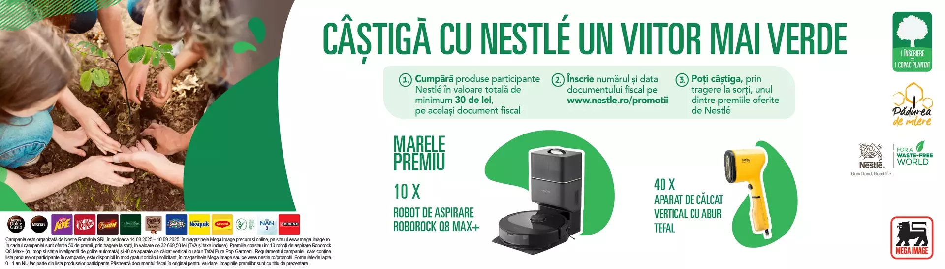 "Castiga cu Nestle un viitor mai verde” in magazinele Mega Image