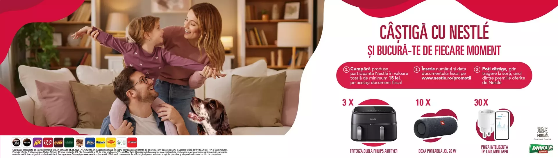Campania NESTLÉ - Câstigă cu Nestlé și bucură-te de fiecare moment