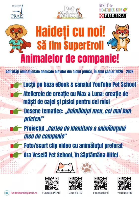 Activitati educationale copii: ingrijirea animalelor de companie.