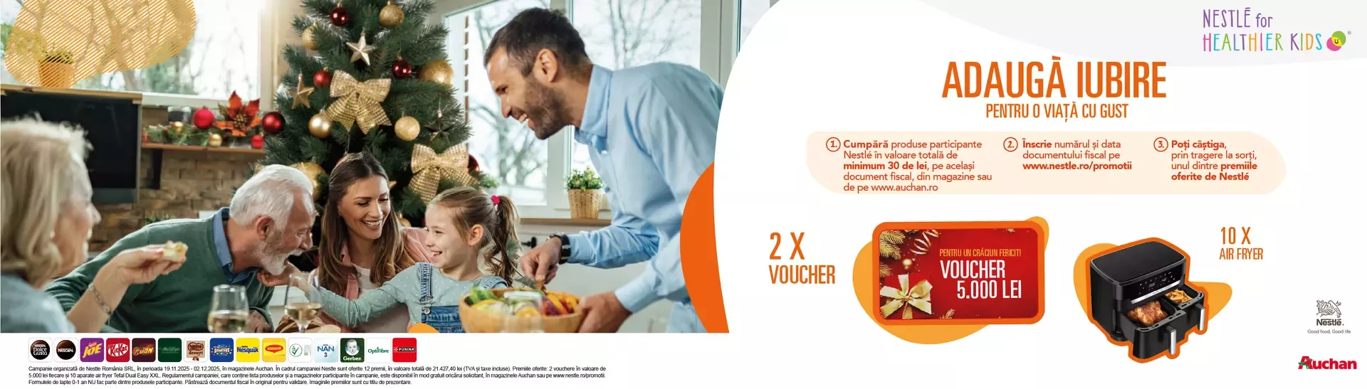 Campanie Nestle in magazinele Auchan