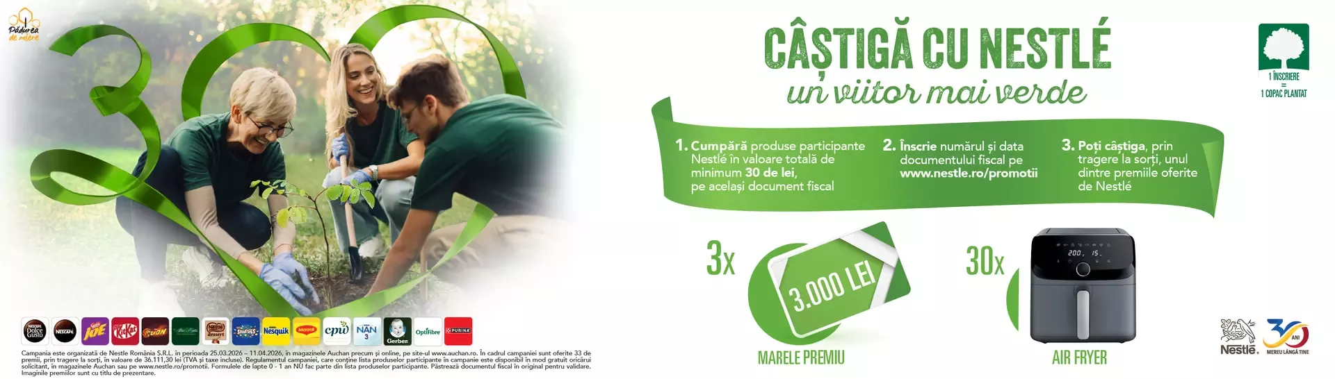 Castiga cu Nestle cu viitor mai verde in magazinele Auchan