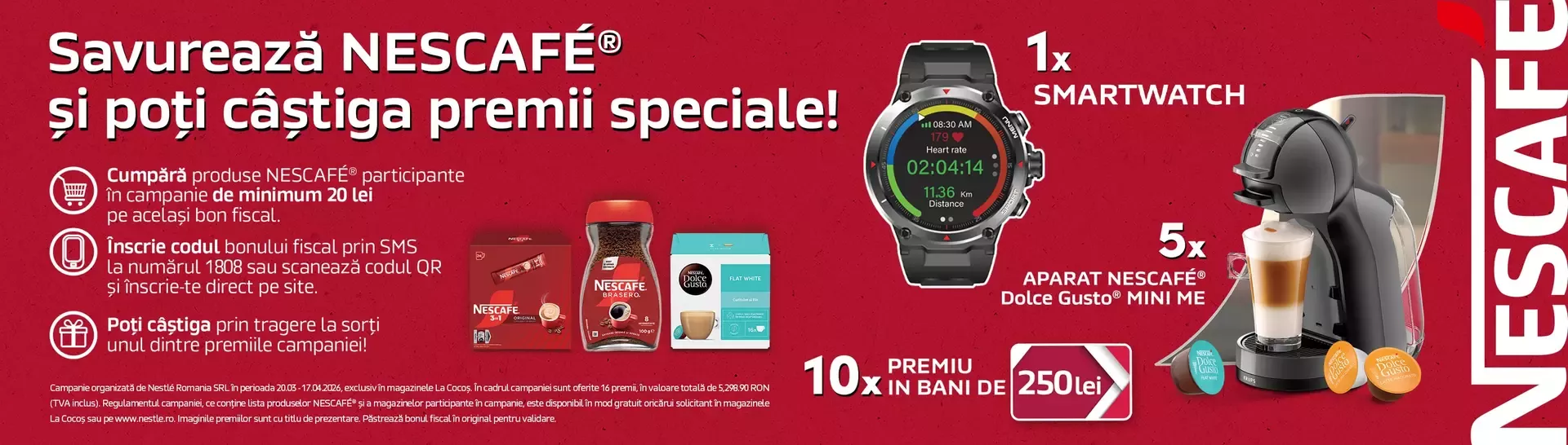 Savureaza NESCAFE si poti castiga premii speciale in magazinele La Cocos