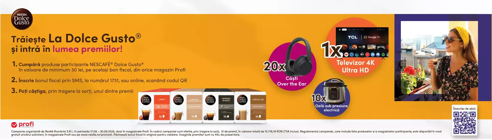 Campania „Trăiește La Dolce Gusto® și intră în lumea premiilor!”