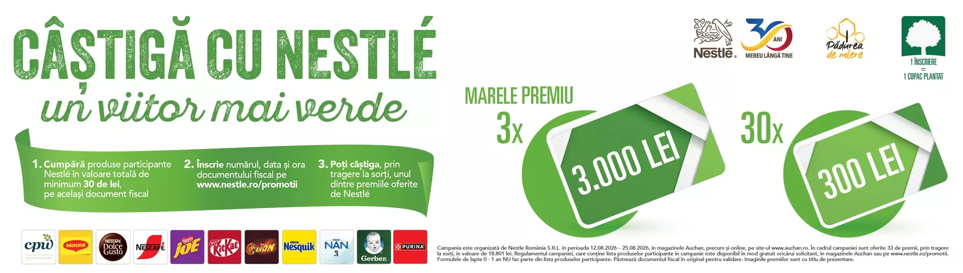 Castiga cu Nestle un viitor mai verde in magazinele Auchan