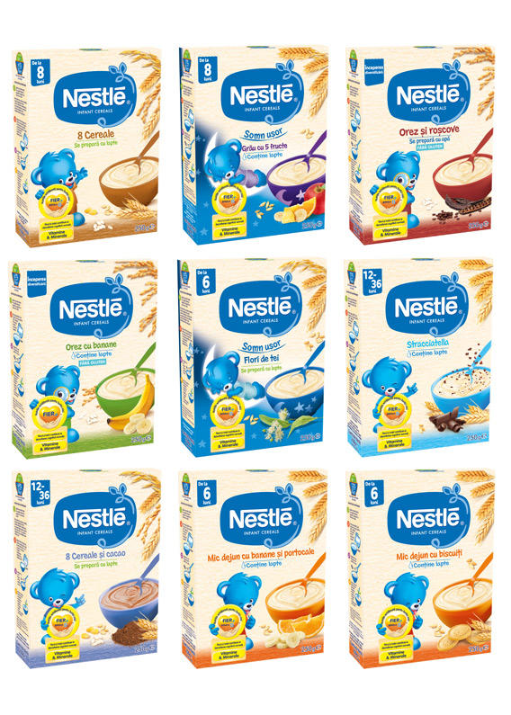 Produse Nestlé Infant Cereals