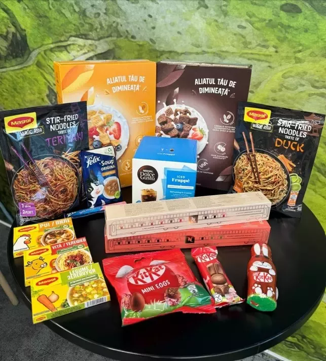 Gama de produse Nestle: Maggi, Kit Kat, Dolce Gusto, Felix.