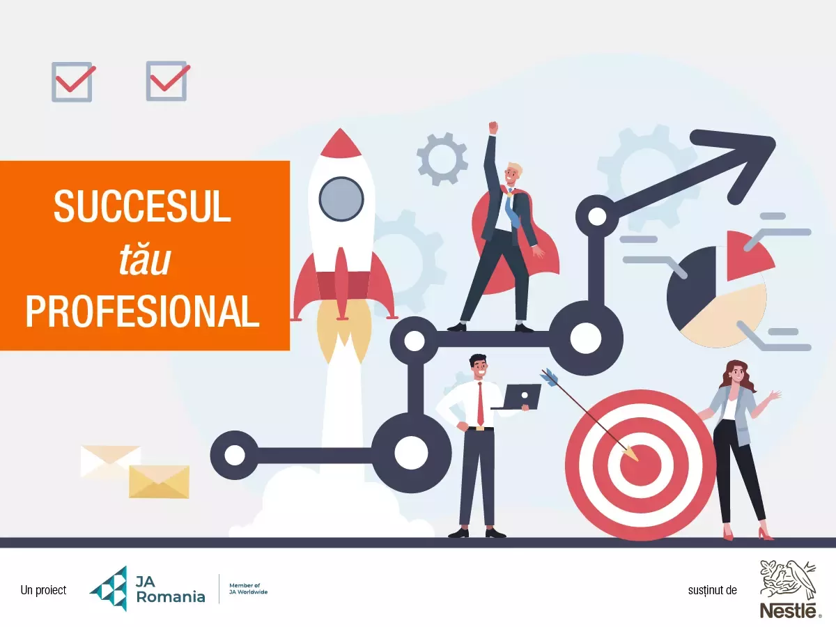 Programul „Succesul tau profesional”, organizat de Junior Achievement Romania si Nestlé Romania.
