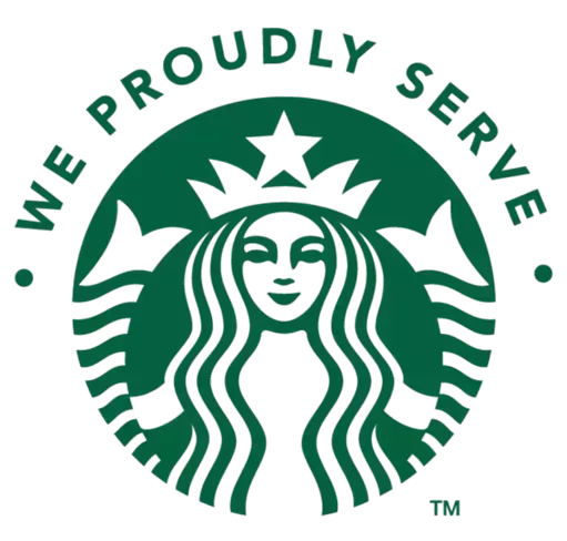 We proudly serve Starbucks