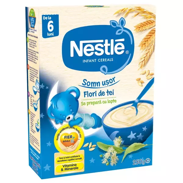 Cereale Nestlé® Somn Ușor cu flori de tei, 250g, de la 6 luni
