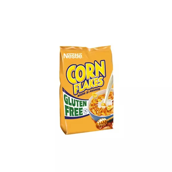 Cereale de mic dejun Nestlé CORN FLAKES MIERE ȘI ARAHIDE® 450g