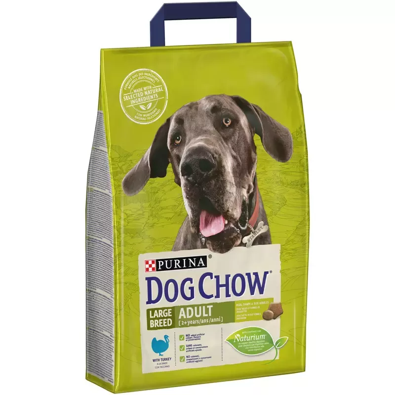 Purina® DOG CHOW® ADULT Talie Mare cu Curcan