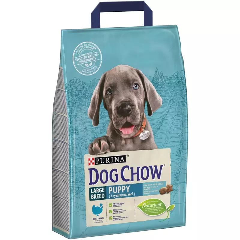 Purina® DOG CHOW® PUPPY Talie Mare cu Curcan