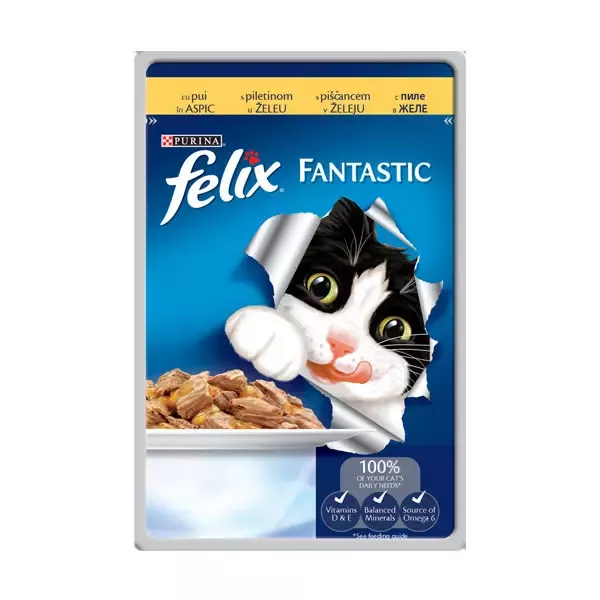 Felix Fantastic Pui în Aspic 100g