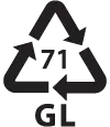 GL 71 - sticlă verde