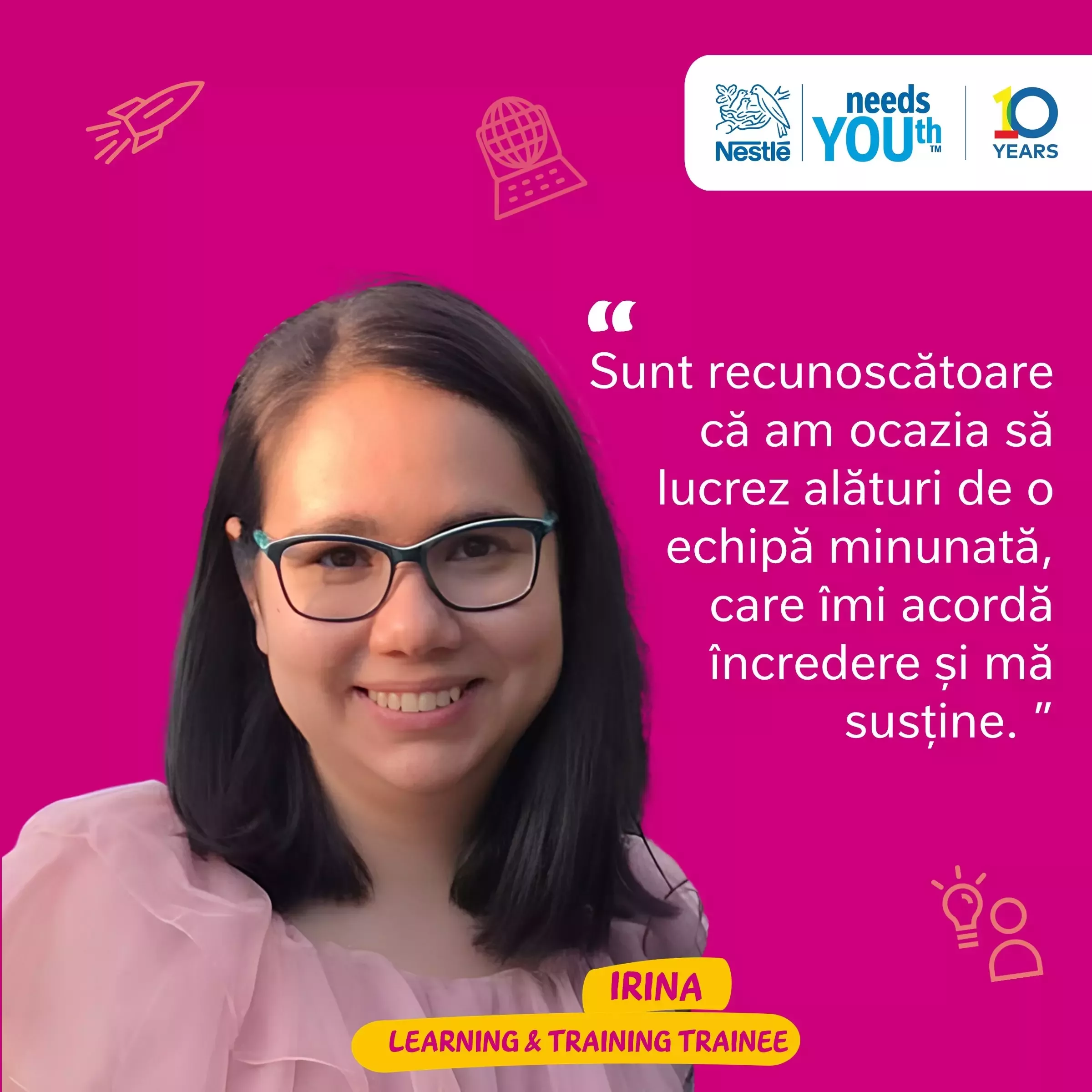 Irina, Learning & Training Trainee