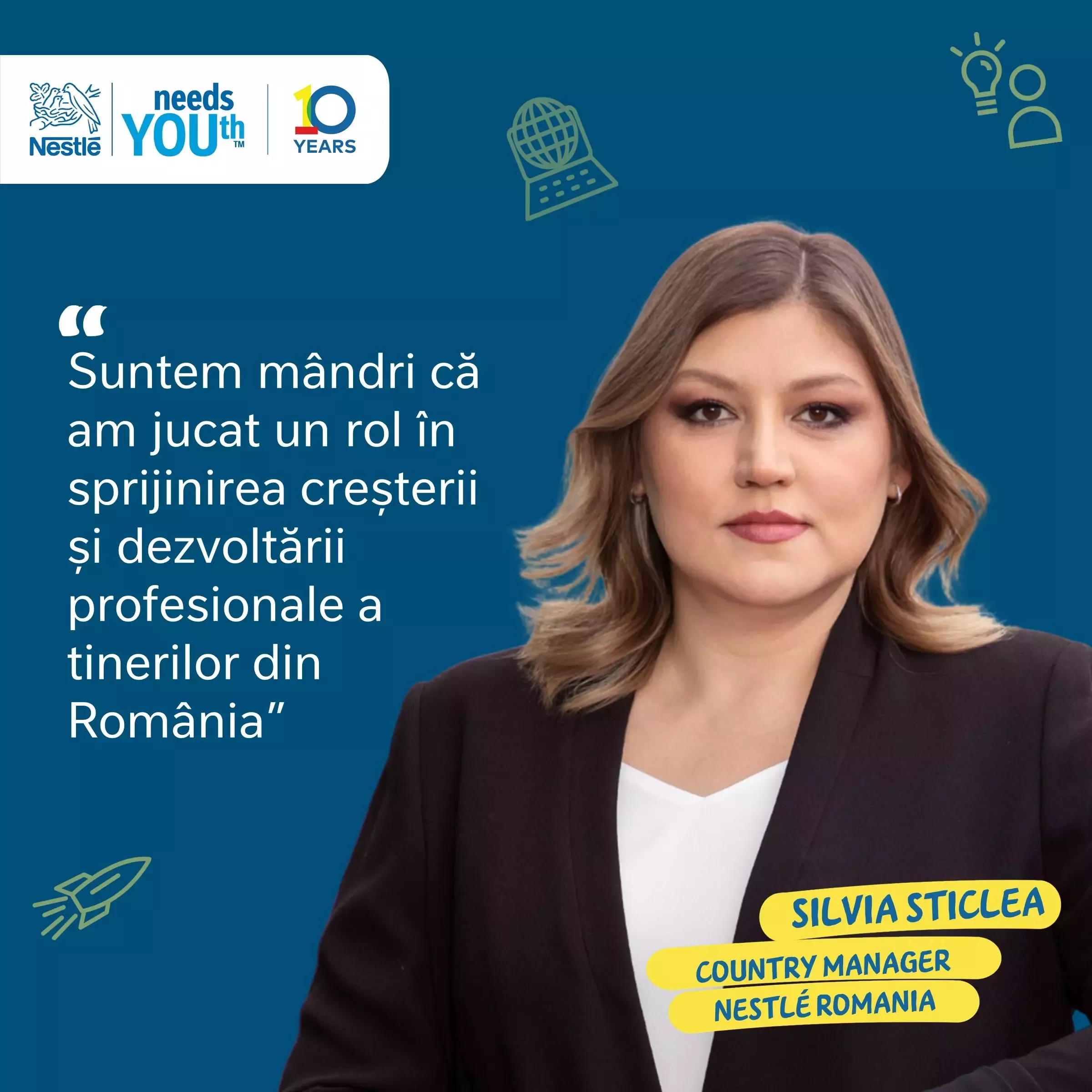 Silvia Sticlea, Country Manager Nestlé România
