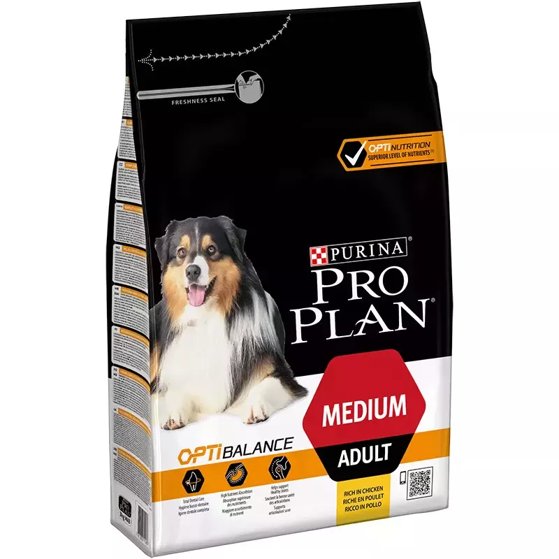 PRO PLAN MEDIUM ADULT cu Pui 14 kg, 3 kg