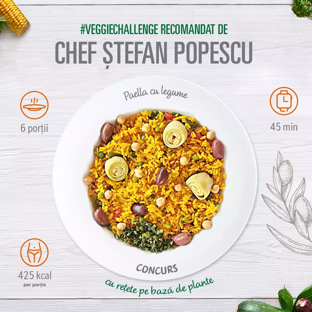 Paella cu legume