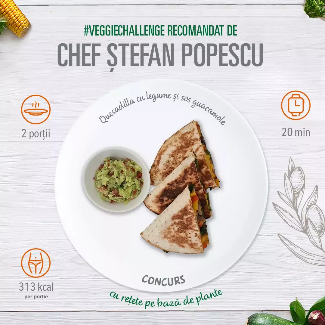 quesadilla cu legume