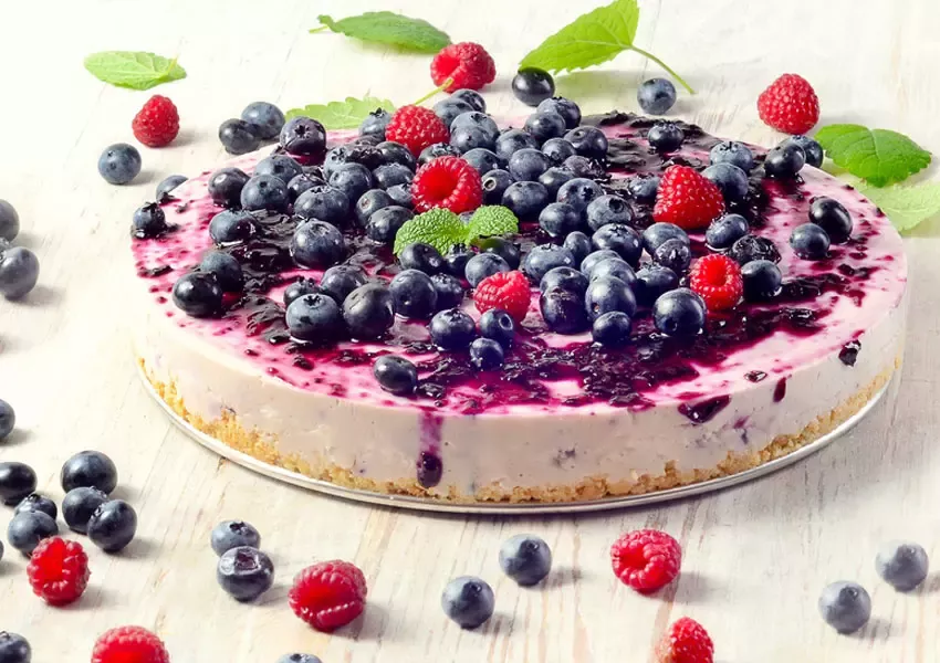 Foto Cheesecake cu fructe de pădure