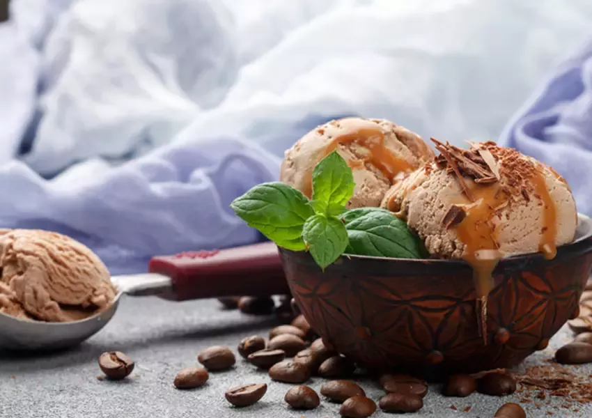 Foto Înghețată de casă cu cafea