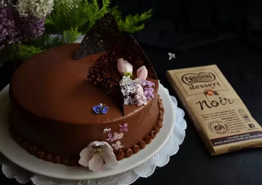 Foto Tort cu cireșe
